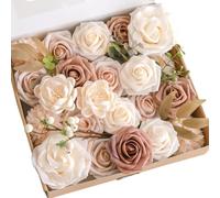 Bellissimi mazzi artificiali fiori matrimonio rosa polvere e arredamento casa