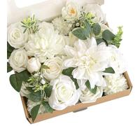 Bellissimi mazzi artificiali fiori matrimonio rosa polvere e arredamento casa