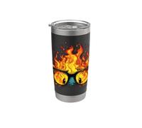 Bellissimi occhiali con fuoco per bruciare adulti e bambini Bicchiere termico in acciaio inox doppia parete