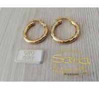 Bellissimi Orecchini a Cerchio in oro giallo 750 18 KT grammi 2.5/2.6 New