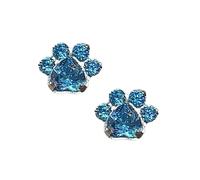 Bellissimi orecchini a forma di artiglio con cristalli scintillanti, design in lega resistente, per l'uso quotidiano e occasioni speciali, orecchini creativi a forma di zampe di gatto