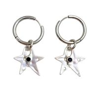 Bellissimi orecchini a forma di stella realizzati a mano in lega dal design unico, gioielli per gli amanti della moda orecchini a forma di stella