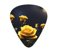 Bellissimi plettri gialli per chitarra, set da 12 pezzi, 3 spessori per chitarra acustica, basso, chitarra elettrica e molto altro ancora.