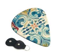 Bellissimi plettri per chitarra, 6 plettri per chitarra, stampa su entrambi i lati, per chitarra acustica, basso, ukulele, chitarra elettrica (0,46 mm, 0,71 mm, 0,96 mm)