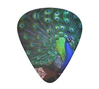 Bellissimi plettri per chitarra a forma di pavone, triangolari, per basso, chitarra acustica ed elettrica, per chitarristi, 12 pezzi