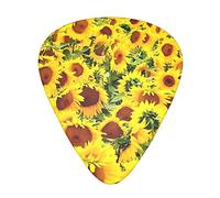 Bellissimi plettri per chitarra a triangolo classico a forma di girasole per basso, chitarra acustica ed elettrica, per chitarristi, 12 pezzi