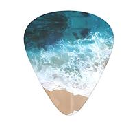 Bellissimi plettri per chitarra con onde oceaniche classiche triangolari per basso, chitarra acustica ed elettrica, per chitarristi, 12 pezzi