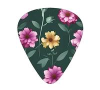 Bellissimi plettri viola per chitarra, set da 12 pezzi, 3 spessori con custodia per basso, chitarra elettrica e altro ancora.