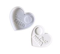 Bellissimi stampi in silicone a forma cuore Stampi per a forma cuore per realizzare candele decorative per tè come regalo premuroso