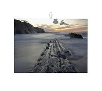 Bellissimi tappetini per asciugare i piatti con vista sul mare e sul cielo, lavabili in lavatrice, grandi 18 x 24 pollici