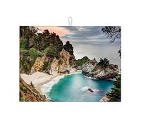 Bellissimi tappetini per piatti con vista mare e cielo, per asciugare i piatti sul bancone, reversibili, grandi, 18 x 24 pollici
