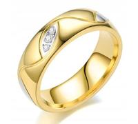 BELLISSIMO ANELLO CON ZIRCONIE 316L, misura 17