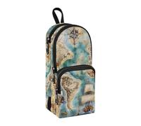 Bellissimo astuccio a forma di sirena, grande capacità, con scomparto per studenti, a forma di borsa per la scuola, per cancelleria, per scuola, ufficio, lavoro, Veliero, Bella Sirena, Taglia unica,