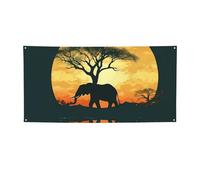 Bellissimo banner elefante stampa bandiera per interni ed esterni banner per feste e cartelli poster personalizzato sfondo fotografico sfondo per affari laurea matrimonio evento decorazione media