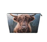 Bellissimo bestiame delle Highland, Borsa da toilette Borsa per trucco Borsa per cosmetici Borsa da toilette da viaggio portatile