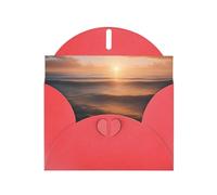 Bellissimo biglietto di auguri Sunrise Ocean con busta, perfetto per amici, familiari, colleghi, biglietto di congratulazioni