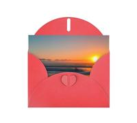 Bellissimo biglietto di auguri Sunrise Ocean con busta, perfetto per amici, familiari, colleghi, biglietto di congratulazioni