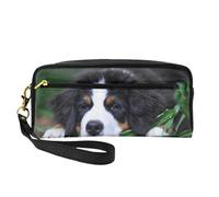 Bellissimo Bovaro del Bernese, Borsa per il trucco Borsa per cosmetici Borsa da viaggio portatile da toilette Astuccio in pelle per donne e ragazze