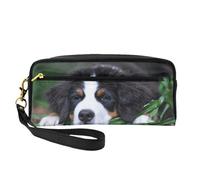Bellissimo Bovaro del Bernese, Borsa per il trucco Borsa per cosmetici Borsa da viaggio portatile da toilette Astuccio in pelle per donne e ragazze