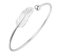 Bellissimo bracciale da donna/ragazza Infinity Boho con piuma, in argento Sterling 925