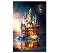 Bellissimo Castello Poster Metal Vintage Targa In Metallo Retrò Cartelli Metallo Per Murale Soggiorno Casa M