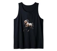 Bellissimo cavallo arabo, silhouette di cavallo Canotta