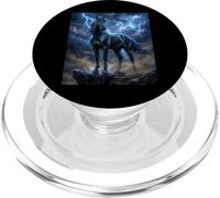 Bellissimo cavallo con fulmine Sky Horse PopSockets PopGrip per MagSafe