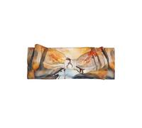 Bellissimo cerchietto per capelli da bambina con stampa di cervo, in nylon morbido ed elastico, con adorabile fiocco, perfetto per neonati