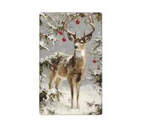 Bellissimo cervo nella foresta innevata singola levetta vuota placca da parete copertura interruttore luce decorativa 1 banda per cucina camera bagno dimensioni 11,4 x 7 cm