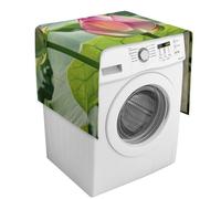 Bellissimo coperchio per lavatrice con tasche portaoggetti per lavatrice e asciugatrice, copertura antipolvere 137,9 x 52,1 cm, per frigorifero, cucina, decorazione per la casa