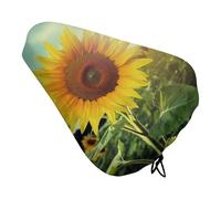 Bellissimo coprisella per bicicletta con girasole, imbottito, extra largo, per donne e uomini, comodo, impermeabile, con coulisse, adatto per strada, montagna, esercizio, spin