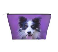 Bellissimo cucciolo di border collie, Borsa da toilette Borsa per trucco Borsa per cosmetici Borsa da toilette da viaggio portatile