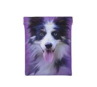 Bellissimo cucciolo di border collie, Spremere il portafoglio superiore da donna Borsa portaoggetti Piccola portamonete Portamonete