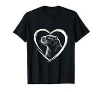 Bellissimo Design con sagoma di Capybara per Gli Amanti dei Capibara Maglietta