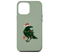 Bellissimo design decorativo natalizio con corvo e corvo nero Custodia per iPhone 12 Pro Max