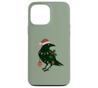 Bellissimo design decorativo natalizio con corvo e corvo nero Custodia per iPhone 13 Pro Max