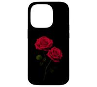 Bellissimo design romantico con rose rosse Custodia per iPhone 14 Pro