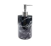 Bellissimo Dispenser di sapone cilindrico for hotel, flacone di lozione, flacone di plastica for bagno, bianco/nero, 500 ml Arredamento Bagno(Nero)