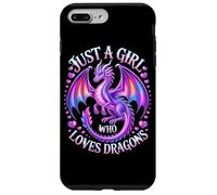 Bellissimo drago viola solo una ragazza che ama gli amanti dei draghi Custodia per iPhone 7 Plus/8 Plus