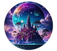 Bellissimo e colorato mondo puzzle 1000 pezzi per adulti e bambini, tavola riciclata sferica premium 67,5 x 67,5 cm
