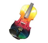 Bellissimo e colorato violino elettrico 4/4 e violino acustico con fondo in acero 4/4