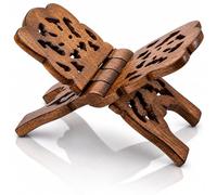 Bellissimo espositore per libri di preghiera in legno Hanadmade Rehal per libri sacri religiosi per la lettura gratuita La Bibbia Corano Geeta pieghevole Resto del libro tradizionale soggiorno