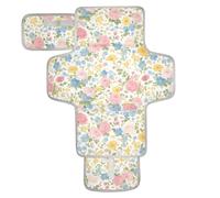 Bellissimo fasciatoio riutilizzabile a forma di fiore primaverile, con tasca in tessuto impermeabile, per neonati per mamme, papà cambiadores de pa?ales para Bebes