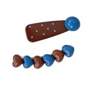 Bellissimo fermaglio per capelli a forma cuore con spilla per acconciature dal design a pois per donne, adolescenti e bambini, decorazione per capelli, frangia, accessorio per forcina