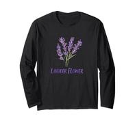 Bellissimo Fiore di Lavanda Maglia a Manica