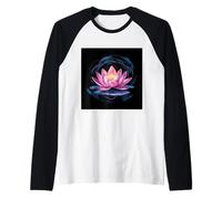 Bellissimo fiore di loto Maglia con Maniche Raglan
