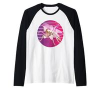 Bellissimo Fiore di mantide Orchidea. Insetto Carino di Maglia con Maniche Raglan