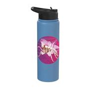 Bellissimo fiore di mantide orchidea. Insetto carino di Stainless Steel Insulated Water Bottle