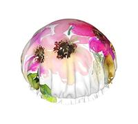 Bellissimo fiore rettangolo riutilizzabile impermeabile lavabile regolabile adatto a donne tutte le lunghezze cuffia da a