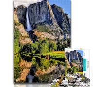 Bellissimo fiume di montagna Puzzle per adulti 1000 pezzi Difficile, gioco per famiglie Antistress Sfida difficile Regali di Babbo Natale segreto (38x26cm)